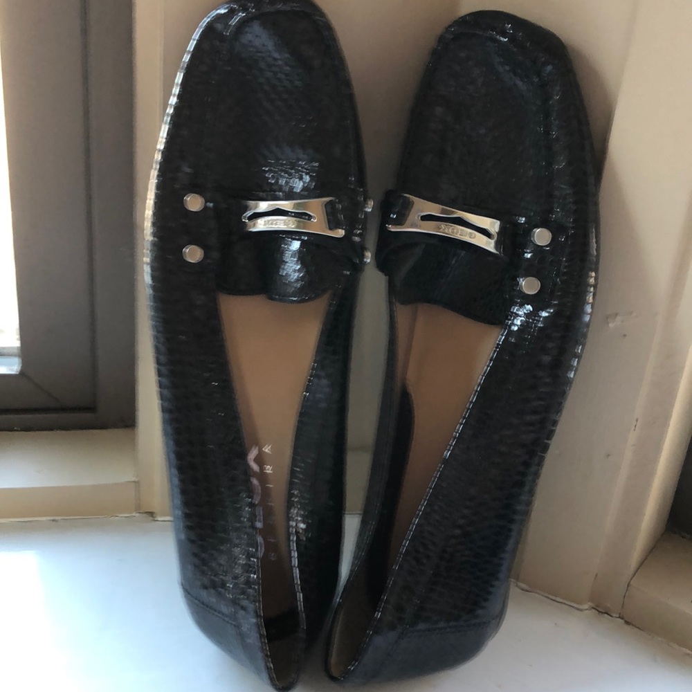 Black Geox flats